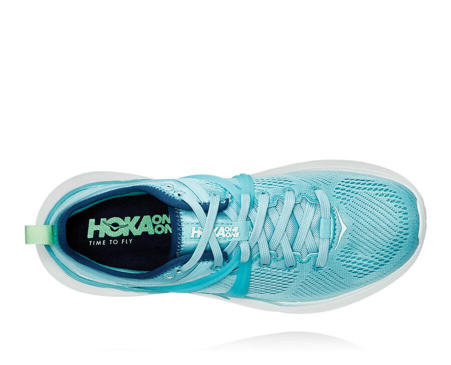 Tenis Hoka One One Feminino Azuis/Branco - Tivra - 286-TCUVDA